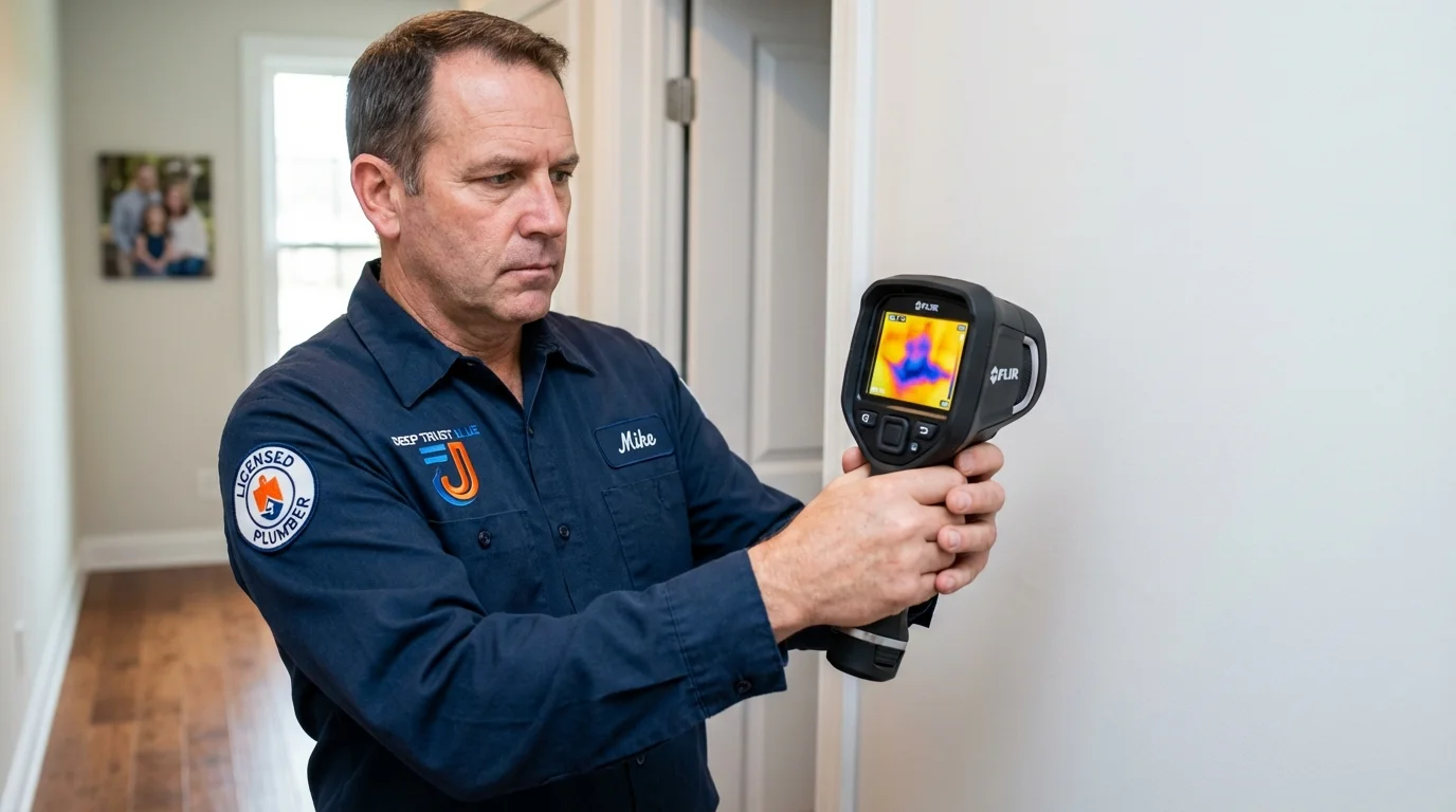 Thermal imaging leak detection by Johns Plumbing LLC in Coto Laurel